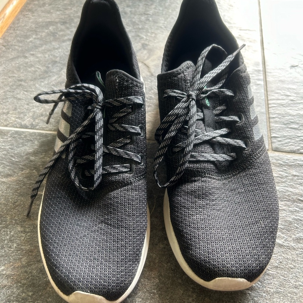 Womans Adidas Black Sneakers, size 10